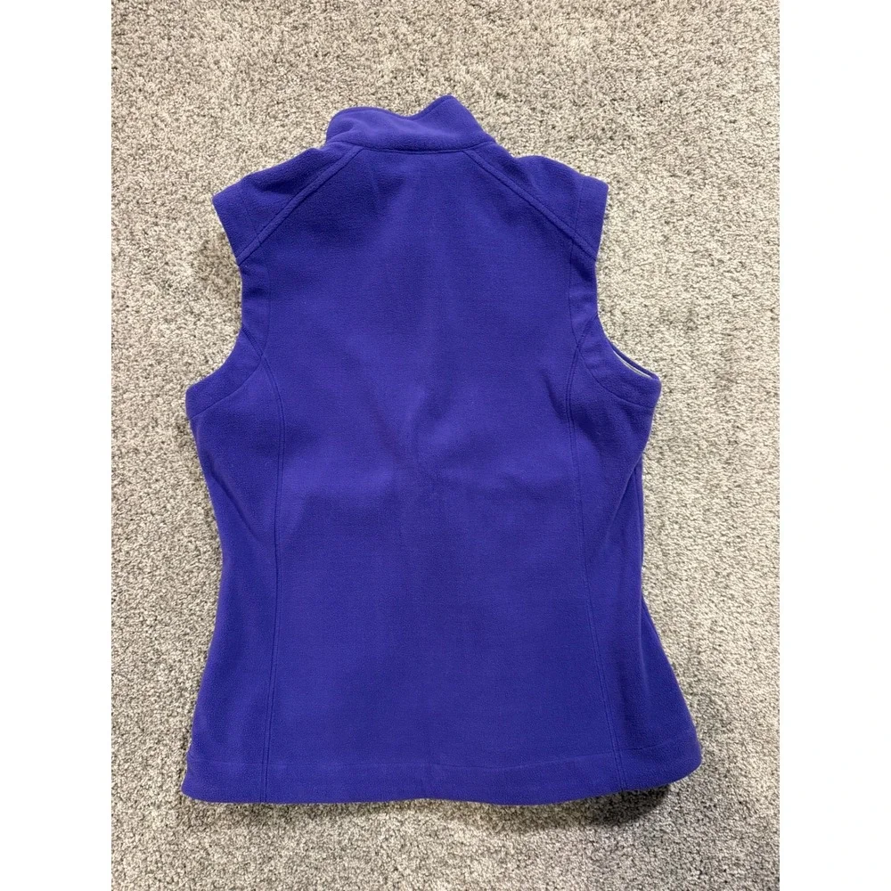 REI Fleece Vest Womens Medium Purple Full Zip Pockets Outdoor Hiking Outdoors